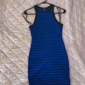 G by Guess JENNA SHADOW-STRIPE DRESS